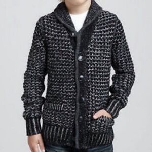 Rag Bone Neiman Marcus Grey Wool Button Front Cardigan Sweater Small